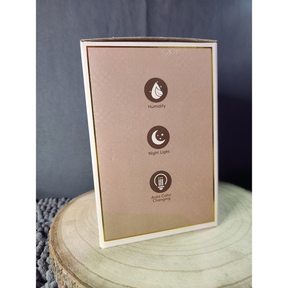 Humidifier‎ Total Vision Sleek LED Color Changing Light Up Wave Mist USB~NEW - Picture 2 of 6